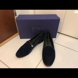 Stuart Weitzman Hallmark Blue Suede Loafer